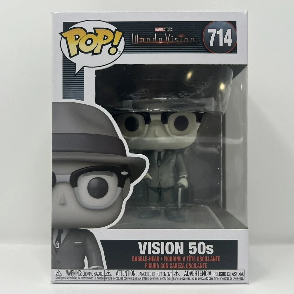 Funko Pop WandaVision #714 Vision 50s Vinyl Bobble Head collectible toy Figure